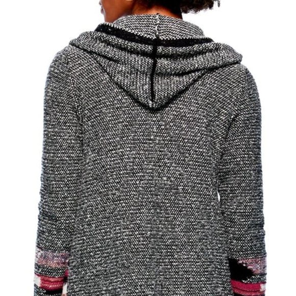 NIC AND ZOE Orchard Hooded Cardigan In Black Multi - Picture 4 of 10